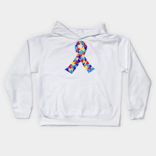 Autism Ribbon for Autism Pride and Awareness Kids Hoodie